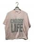 KATHARINE HAMNETT（キャサリンハムネット）の古着「CHOOSE LIFE TEE」｜ピンク