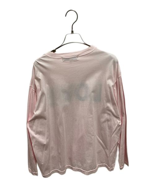 KATHARINE HAMNETT（キャサリンハムネット）KATHARINE HAMNETT (キャサリンハムネット) Ron Herman (ロンハーマン) LOVE L S TEE ピンク サイズ:XSの古着・服飾アイテム