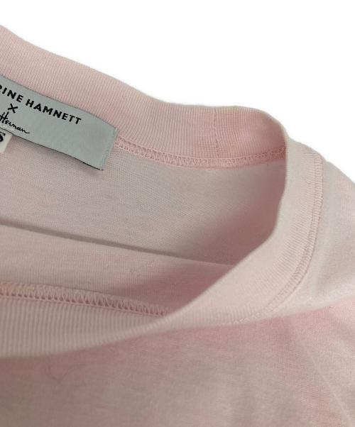 KATHARINE HAMNETT（キャサリンハムネット）KATHARINE HAMNETT (キャサリンハムネット) Ron Herman (ロンハーマン) LOVE L S TEE ピンク サイズ:XSの古着・服飾アイテム