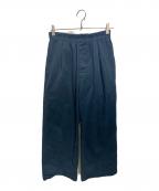 ORGANIC BY JOHN PATRICK×Ron Hermanオーガニック バイ ジョン パトリック×ロンハーマン）の古着「EVERDAY TUCK PANTS」｜ネイビー