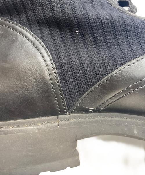 FENDI（フェンディ）FENDI (フェンディ) ロゴニットブーツ ブラック サイズ:25ｃｍの古着・服飾アイテム