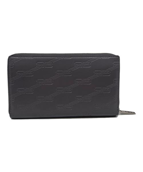 BALENCIAGA（バレンシアガ）BALENCIAGA (バレンシアガ) EMBOSSED MONOGRAM CONTINENTAL WALLET グレーの古着・服飾アイテム