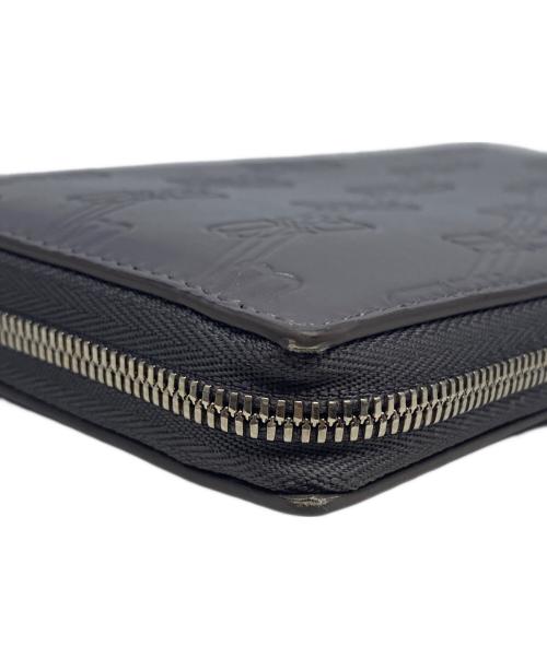 BALENCIAGA（バレンシアガ）BALENCIAGA (バレンシアガ) EMBOSSED MONOGRAM CONTINENTAL WALLET グレーの古着・服飾アイテム