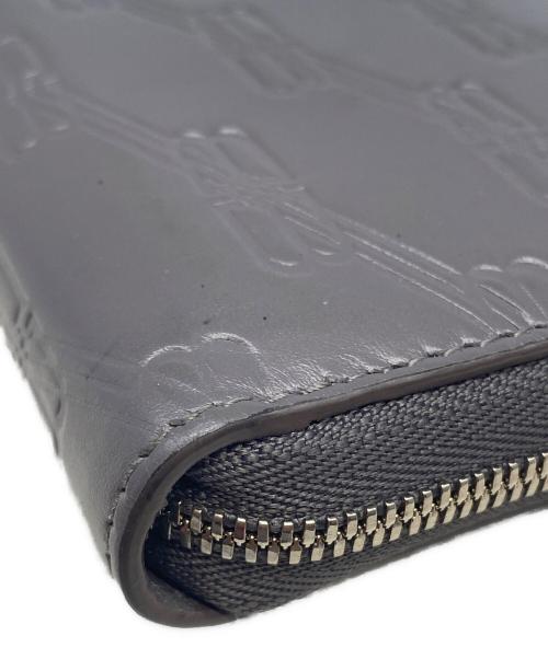 BALENCIAGA（バレンシアガ）BALENCIAGA (バレンシアガ) EMBOSSED MONOGRAM CONTINENTAL WALLET グレーの古着・服飾アイテム