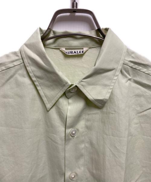 AURALEE（オーラリー）AURALEE (オーラリー) 25SS WASHED FINX TWILL BIG HALF SLEEVED SHIRT グリーン サイズ:4の古着・服飾アイテム