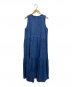 Healthy DENIMヘルシーデニム）の古着「MID Mangoティアードワンピース」｜インディゴ