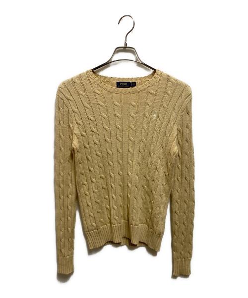POLO RALPH LAUREN（ポロ・ラルフローレン）POLO RALPH LAUREN (ポロ・ラルフローレン) ケーブルニット ベージュ サイズ:Sの古着・服飾アイテム