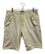 stussyステューシー）の古着「00's ストライプショーツ」｜ベージュ