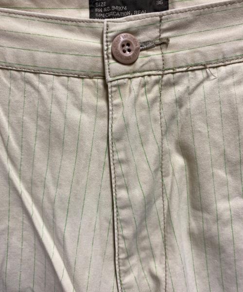 stussy（ステューシー）stussy (ステューシー) 00's ストライプショーツ ベージュ サイズ:36の古着・服飾アイテム