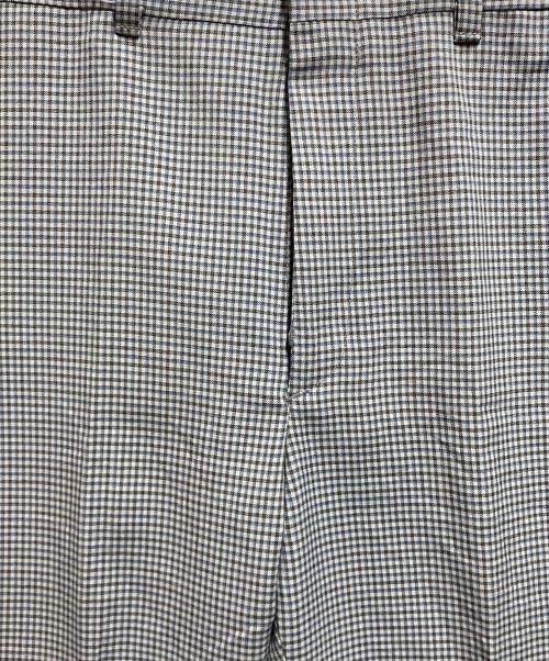 LEVI'S Panatera（リーバイスパナテラ）LEVI'S Panatera (リーバイスパナテラ) 70sチェックフレアパンツ ホワイト×ブルー サイズ:サイズ詳細参照の古着・服飾アイテム