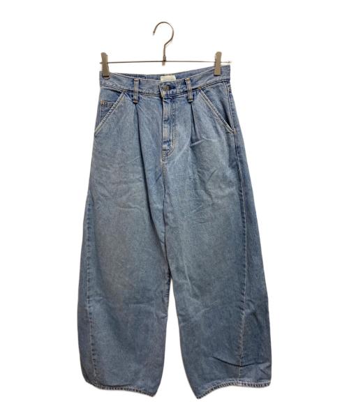 UNGRID（アングリッド）UNGRID (アングリッド) ウエストタックカーブデニム インディゴ サイズ:W24の古着・服飾アイテム