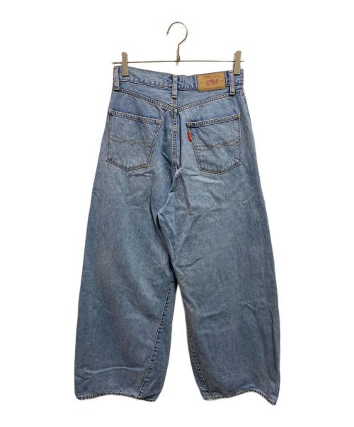 UNGRID（アングリッド）UNGRID (アングリッド) ウエストタックカーブデニム インディゴ サイズ:W24の古着・服飾アイテム