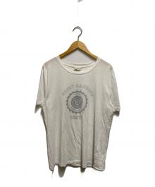 Saint Laurent Paris（サンローランパリ）の古着「カレッジロゴTシャツ」｜ホワイト