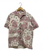 sacaiサカイ）の古着「Bandana Print Shirt」｜ホワイト×レッド