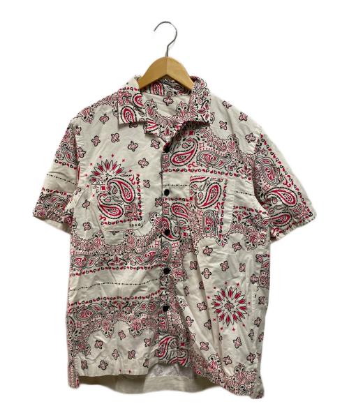 sacai（サカイ）sacai (サカイ) Bandana Print Shirt ホワイト×レッド サイズ:1の古着・服飾アイテム