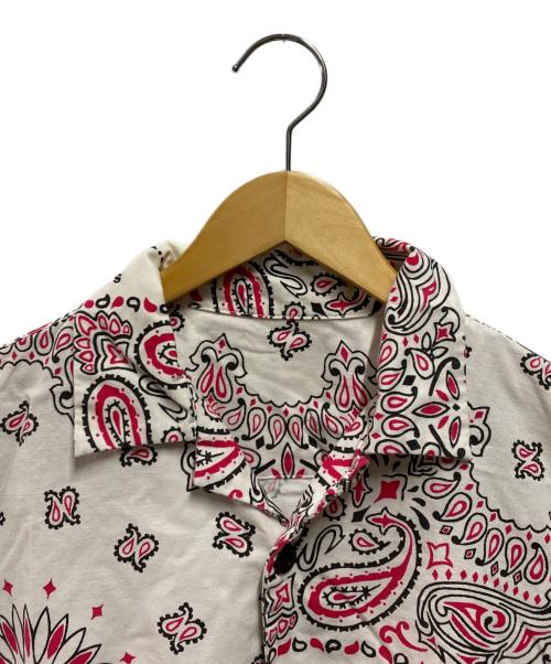 sacai（サカイ）sacai (サカイ) Bandana Print Shirt ホワイト×レッド サイズ:1の古着・服飾アイテム