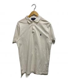 POLO RALPH LAUREN（ポロ・ラルフローレン）の古着「custom slim fit  ポロシャツ」｜ホワイト