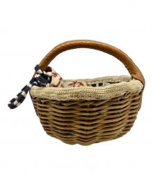 ebagos（エバゴス）の古着「カゴバッグ イツデモ ドコデモ ピクニック」｜ブラウン