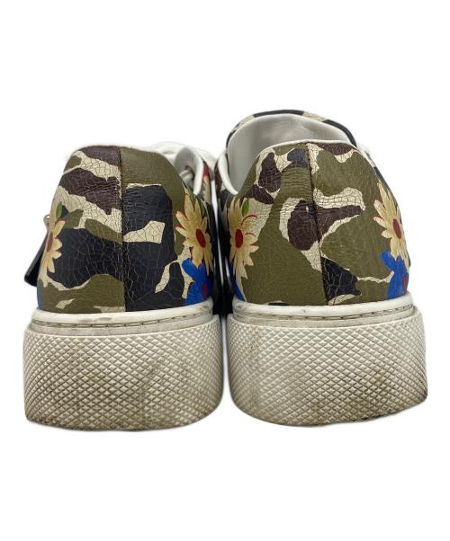 MIU MIU（ミュウミュウ）MIU MIU (ミュウミュウ) クラッシュレザースニーカー グリーン サイズ:351/2の古着・服飾アイテム