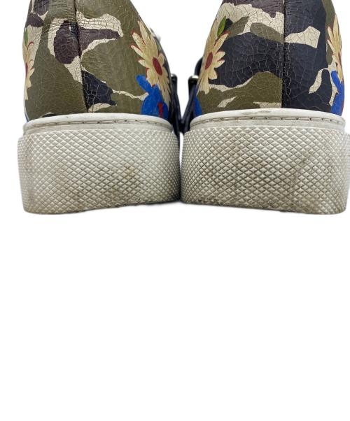 MIU MIU（ミュウミュウ）MIU MIU (ミュウミュウ) クラッシュレザースニーカー グリーン サイズ:351/2の古着・服飾アイテム