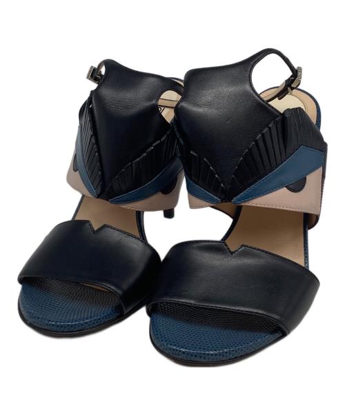 FENDI（フェンディ）FENDI (フェンディ) モンスターサンダル ブラック サイズ:25　1／2の古着・服飾アイテム