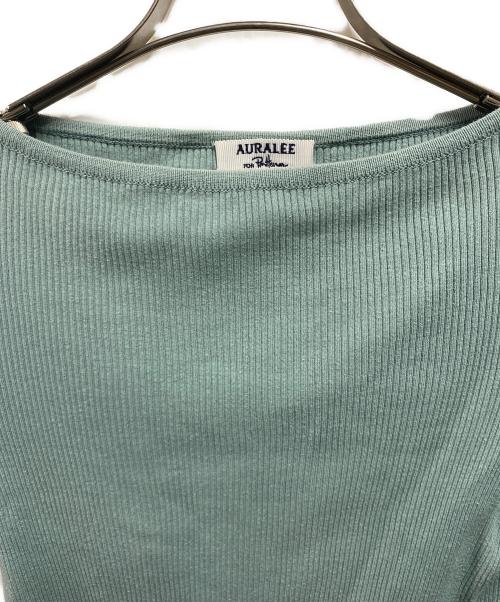 AURALEE（オーラリー）AURALEE (オーラリー) Ron Herman (ロンハーマン) Giza Boat Neck Pullover グリーン サイズ:1の古着・服飾アイテム