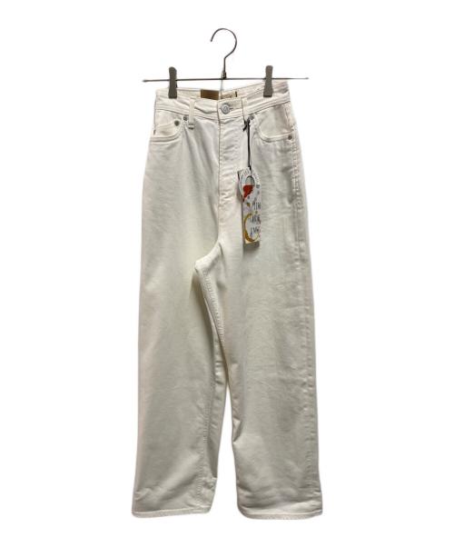 YANUK（ヤヌーク）YANUK (ヤヌーク) Really Light ルーズストレート ホワイト サイズ:22 未使用品の古着・服飾アイテム