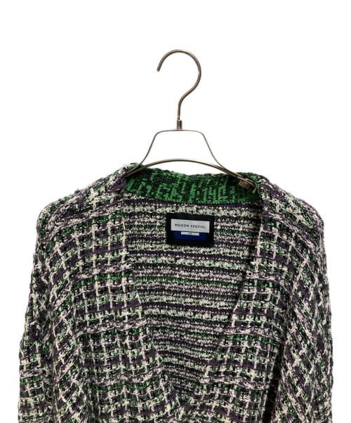 MAISON SPECIAL（メゾンスペシャル）MAISON SPECIAL (メゾンスペシャル) ニットカーディガン パープル サイズ:Mの古着・服飾アイテム