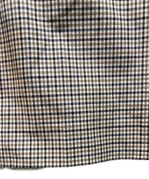 BLAMINK（ブラミンク）BLAMINK (ブラミンク) コットンシルクチェックスラックスパンツ ベージュ サイズ:Ｓ 未使用品の古着・服飾アイテム