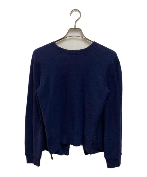 CELINE（セリーヌ）CELINE (セリーヌ) バックリボンニット ネイビー サイズ:Ｓの古着・服飾アイテム