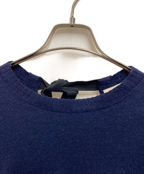 CELINE（セリーヌ）CELINE (セリーヌ) バックリボンニット ネイビー サイズ:Ｓの古着・服飾アイテム