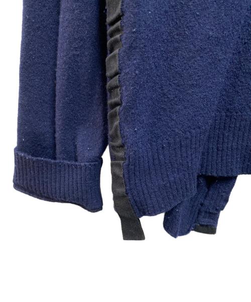 CELINE（セリーヌ）CELINE (セリーヌ) バックリボンニット ネイビー サイズ:Ｓの古着・服飾アイテム