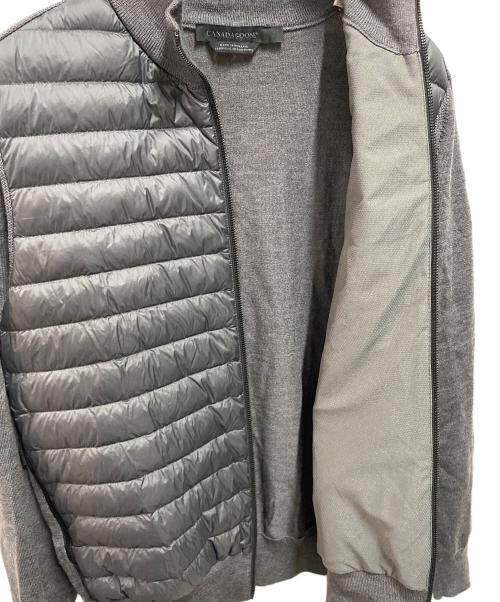 CANADA GOOSE（カナダグース）CANADA GOOSE (カナダグース) HyBridge Knit Jacket Packable グレー サイズ:Ｌの古着・服飾アイテム