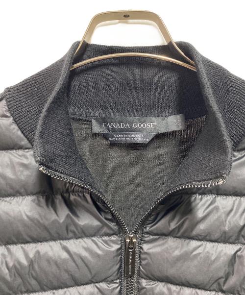 CANADA GOOSE（カナダグース）CANADA GOOSE (カナダグース) HyBridge Knit Jacket Packable ブラック サイズ:Ⅼの古着・服飾アイテム