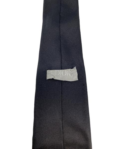 Christian Dior（クリスチャン ディオール）Christian Dior (クリスチャン ディオール) シルクネクタイ ブラック サイズ:実寸サイズ参考の古着・服飾アイテム