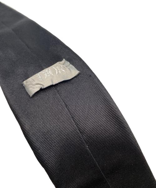 Christian Dior（クリスチャン ディオール）Christian Dior (クリスチャン ディオール) シルクネクタイ ブラック サイズ:実寸サイズ参考の古着・服飾アイテム