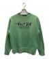 RRL（ダブルアールエル）の古着「Garment Dyed Logo Fleece Sweatshirt」｜グリーン