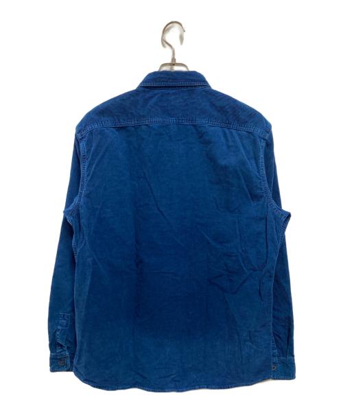 RRL（ダブルアールエル）RRL (ダブルアールエル) コーデュロイシャツ ブルー サイズ:Lの古着・服飾アイテム