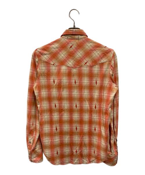 RRL（ダブルアールエル）RRL (ダブルアールエル) チェックシャツ オレンジ サイズ:ＸＳの古着・服飾アイテム
