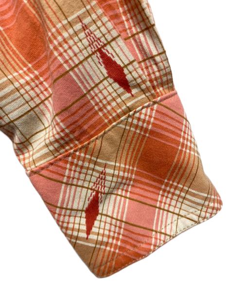 RRL（ダブルアールエル）RRL (ダブルアールエル) チェックシャツ オレンジ サイズ:ＸＳの古着・服飾アイテム