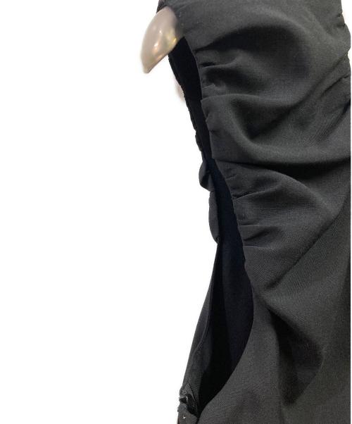Whim Gazette（ウィムガゼット）Whim Gazette (ウィムガゼット) ウールVネックワンピース ブラック サイズ:FREEの古着・服飾アイテム