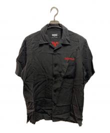 Hysteric Glamour（ヒステリックグラマー）の古着「VAMPIRELLA刺繍 ボウリングシャツ」｜ブラック