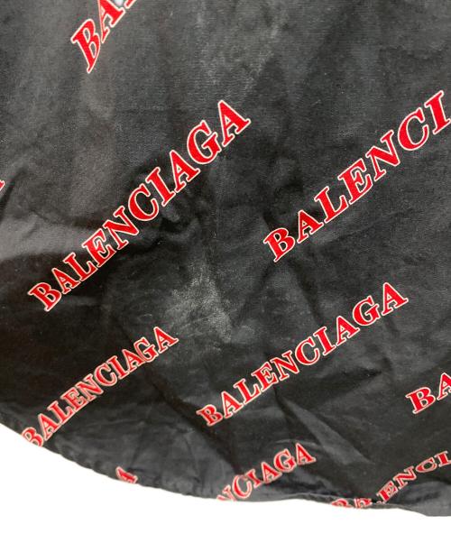 BALENCIAGA（バレンシアガ）BALENCIAGA (バレンシアガ) スポーティロゴ半袖ジップシャツ ブラック サイズ:37の古着・服飾アイテム