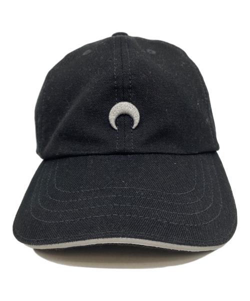 MARINE SERRE（マリーンセル）MARINE SERRE (マリーンセル) ロゴキャップ ブラックの古着・服飾アイテム