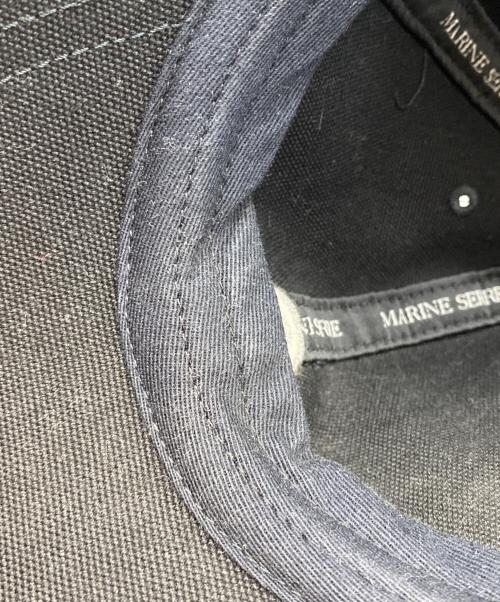 MARINE SERRE（マリーンセル）MARINE SERRE (マリーンセル) ロゴキャップ ブラックの古着・服飾アイテム