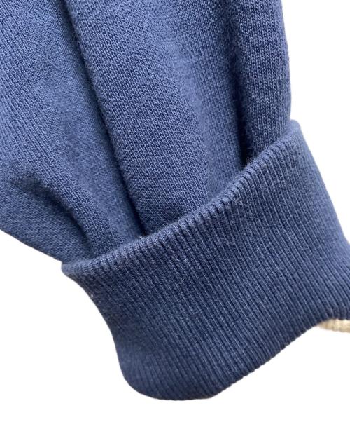 THE BLACK EYE PATCH（ブラックアイパッチ）THE BLACK EYE PATCH (ブラックアイパッチ) SPANDEX LOGO ZIP HOODIE レッド×ネイビー サイズ:Lの古着・服飾アイテム