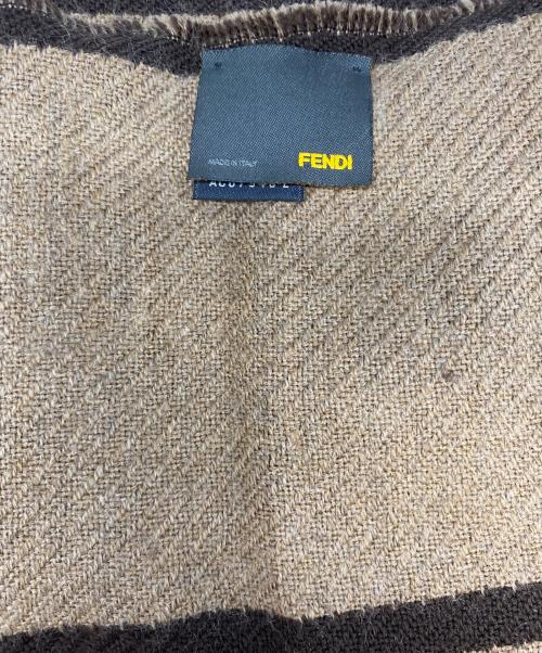 FENDI（フェンディ）FENDI (フェンディ) マフラー ブラウンの古着・服飾アイテム
