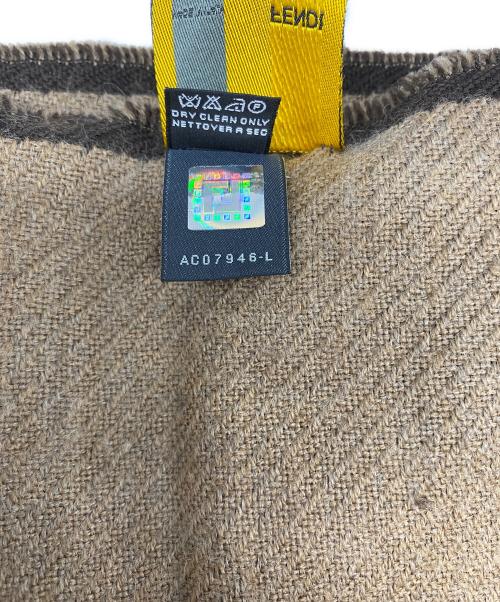 FENDI（フェンディ）FENDI (フェンディ) マフラー ブラウンの古着・服飾アイテム