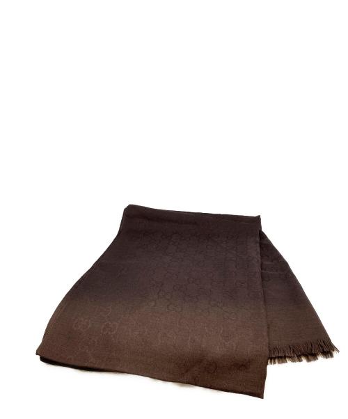 GUCCI（グッチ）GUCCI (グッチ) ストール ブラウンの古着・服飾アイテム