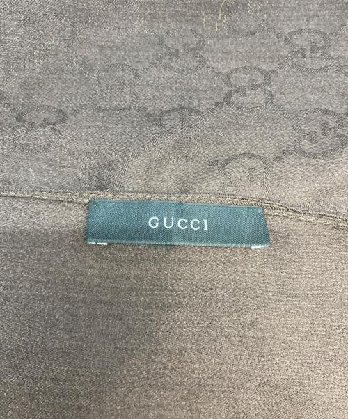 GUCCI（グッチ）GUCCI (グッチ) ストール ブラウンの古着・服飾アイテム